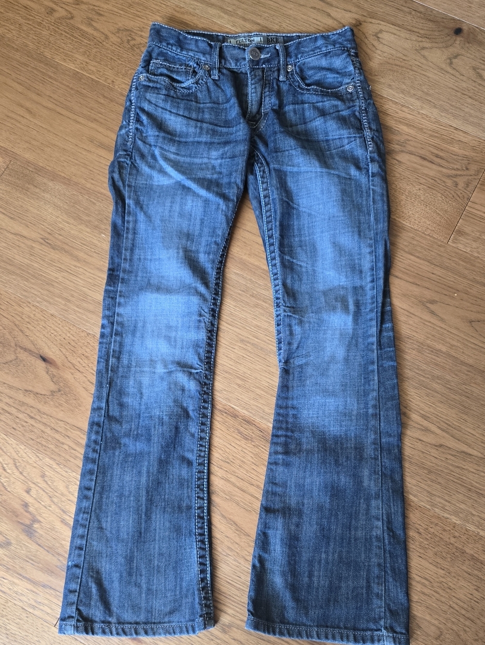Boys BKE Fulton Blue Bootcut Jeans